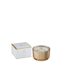 DUFTKERZE EXCELLENT - Glas - Gold - L - 40 Std. - Goldfarben, Glas/Paraffin (14/9.5cm) - J-Line