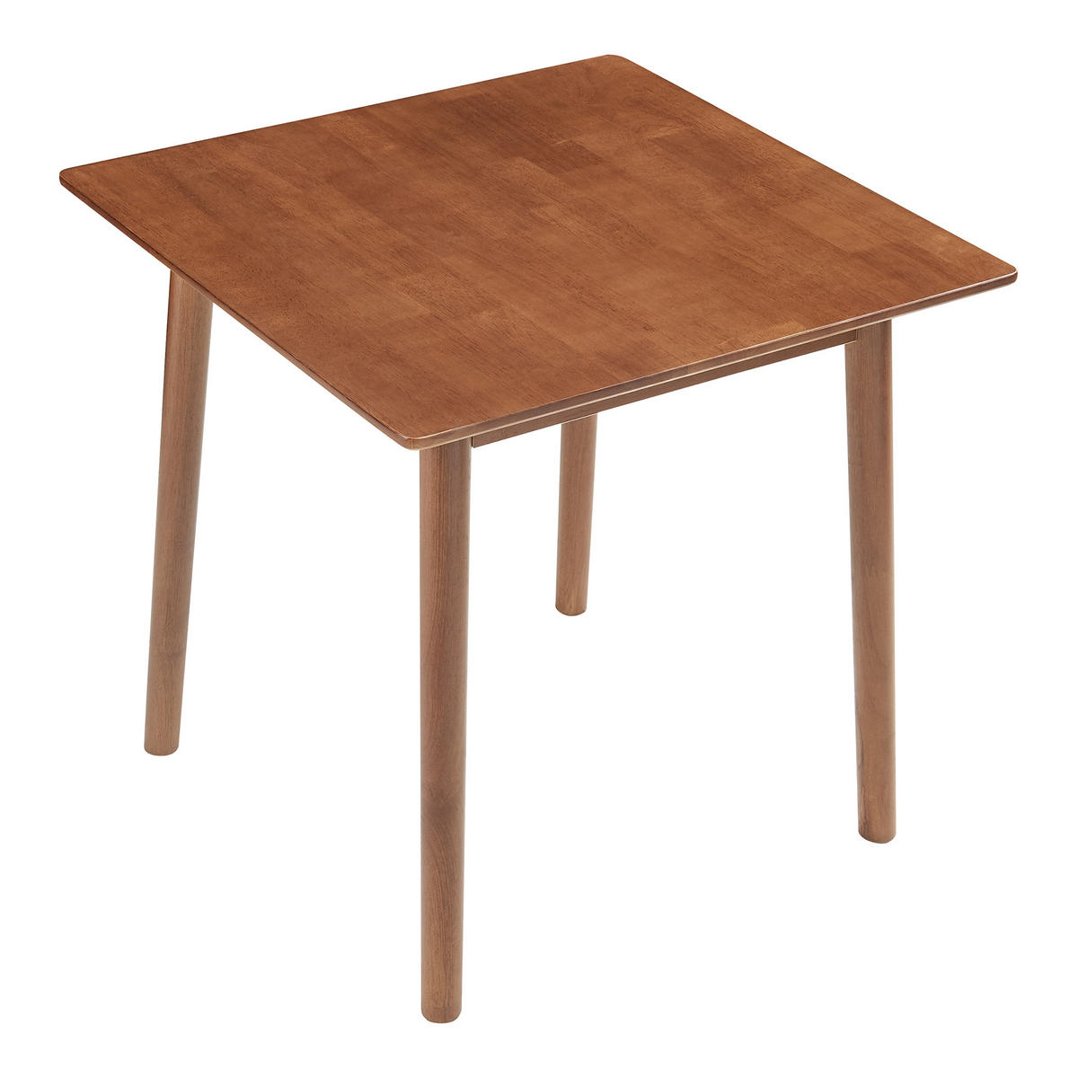 JÍDELNÍ STŮL Klijori - barva vlašského ořechu, dřevo (75/75/73.5cm) - [en.casa]