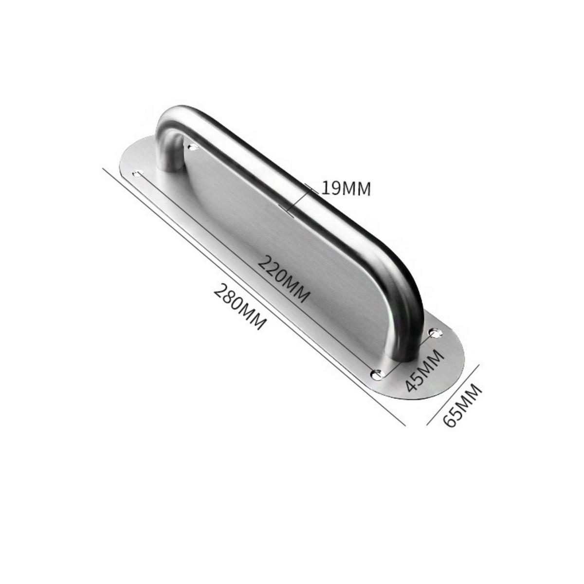 MÖBELGRIFF 1er-Set Edelstahl - Silberfarben, Metall (8/3/23cm)