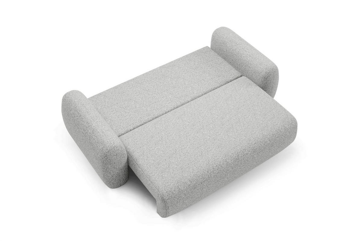 SCHLAFSOFA Gaston - Hellgrau, Holzwerkstoff/Textil (266/95/110cm) - Fun Möbel