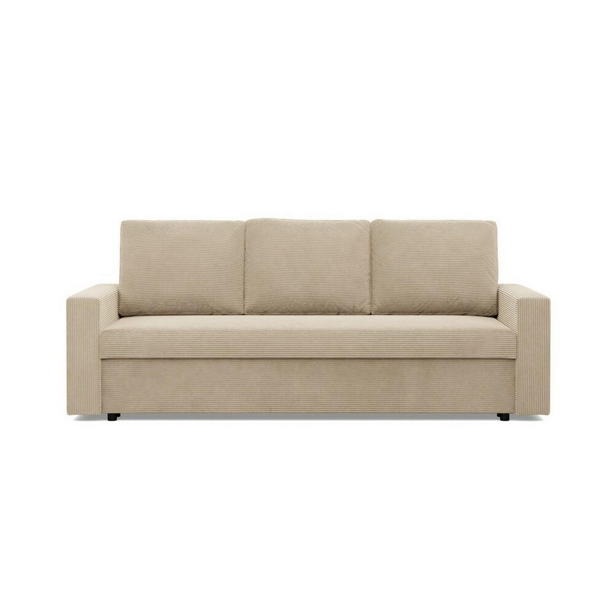 SOFA Neo mit gerader Armlehnen beige - Beige, Textil (220/92/92cm) - SIMKAM Furniture