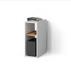 PC-SCHRANK Lorena Weiß/Goldkraft Eiche 28.5 x 72 cm mit 2 Fächern - Weiß, Holzwerkstoff (28.5/72/50cm) - Livinity®