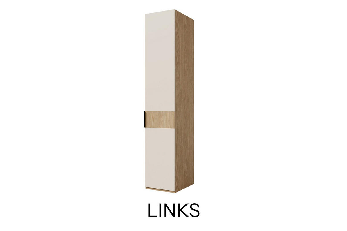 KLEIDERSCHRANK SUN 45/237/60 cm in Frühlingseiche/Macadamia | Links - Eichefarben, Holzwerkstoff (45/237/60cm) - Deine Möbel 24