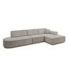 ECKSOFA Ottomane Rechts IREA-L2-v2 - 328x171x83 cm Hellbraun - Hellbraun, Holzwerkstoff/Textil (171/328cm) - ALTDECOR
