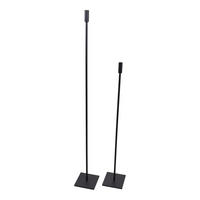KERZENHALTER Eve Quadrat 2er-Set Schwarz - Schwarz, Metall (15/120/15cm) - LOFT42