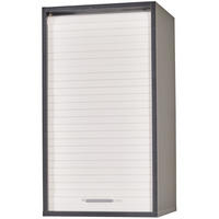 KÜCHENOBERSCHRANK mit Rolladentür 35/40/72cm - Schwarz, Holzwerkstoff (40/72/35cm) - Simmob