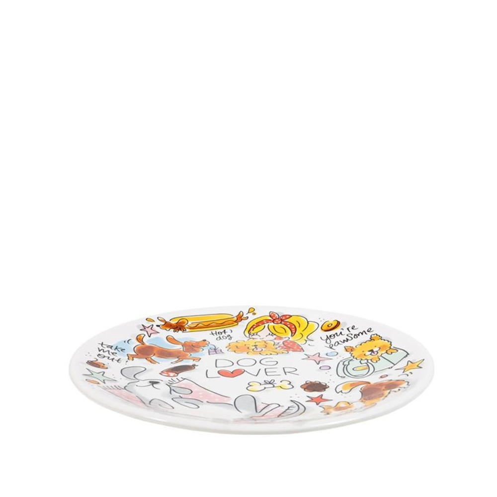 FRÜHSTÜCKSTELLER Hundeliebhaber in Bunt - 22cm - Multicolor, Keramik (21.8/21.8/2.5cm) - Blond Amsterdam