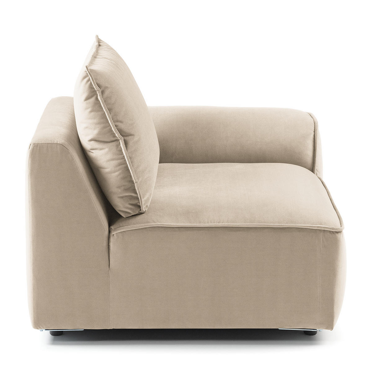 MODULSESSEL - Beige, Holz/Textil (104/82/99cm) - home24