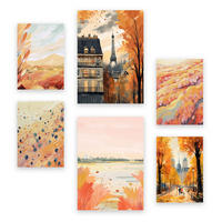 POSTER Set Mit 6 Pariser Außenbezüge In Damenplakat A3 & A4 Rahmenlos - Klar, Papier (29/3cm) - Nacnic