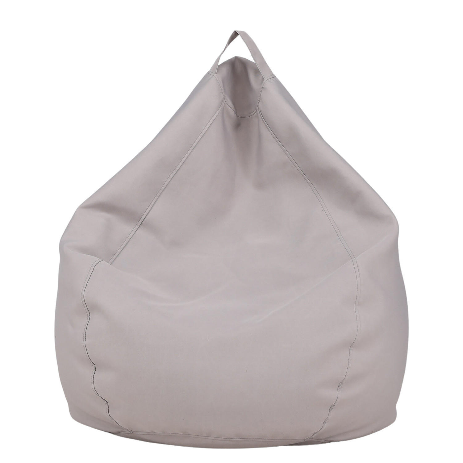 OUTDOOR SITZSACK - Beige, Textil (90/110/90cm) - home24