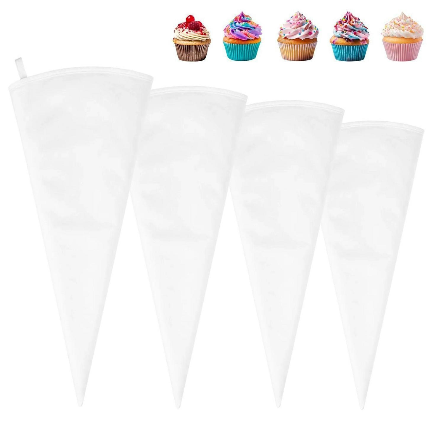 SPRITZBEUTEL Set 4-teilig Baumwolle 30/35/40/45 cm - Weiß, Textil (8.5/1/45cm)
