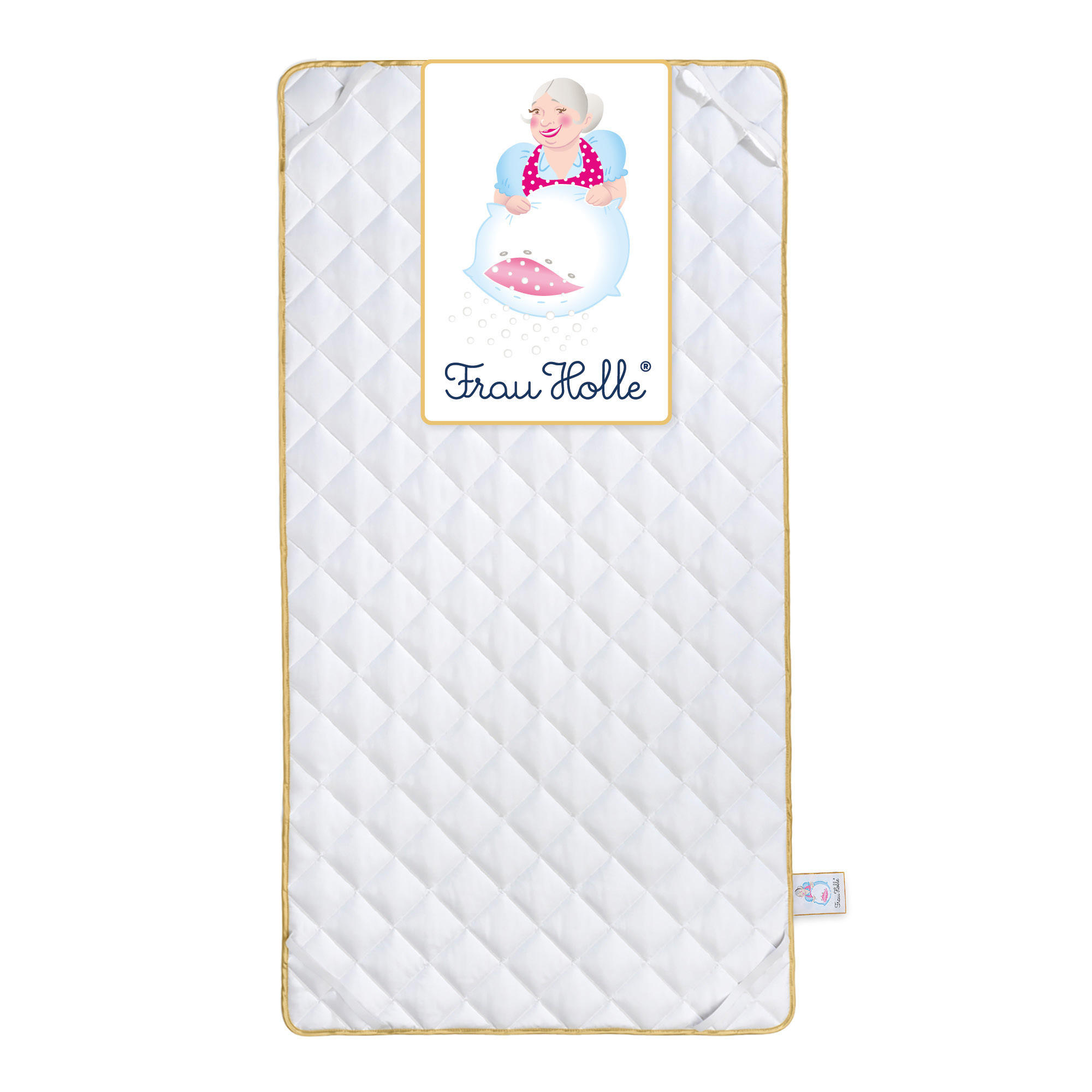 MATRATZENAUFLAGE PREMIUM Baumwolle leicht - Weiß, Naturmaterialien/Textil (90/190cm) - Frau Holle