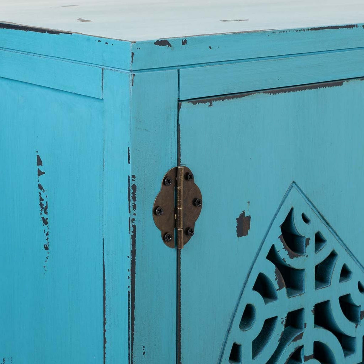 SIDEBOARD aus Holz 120x40x87 cm - Blau, Holz (120/86.5/40cm) - Wanderlust