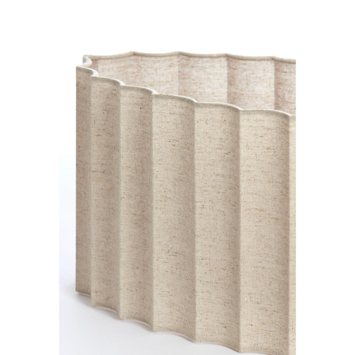 LAMPENSCHIRM Disli Beige 38/17.5/19 cm - Beige, Textil (38/17.5/19cm) - Light & Living