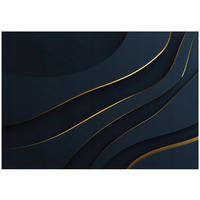 FOTOTAPETE Abstrakt Glamour Blau 250x175 cm - Multicolor, Papier (250/175cm) - Wallarena