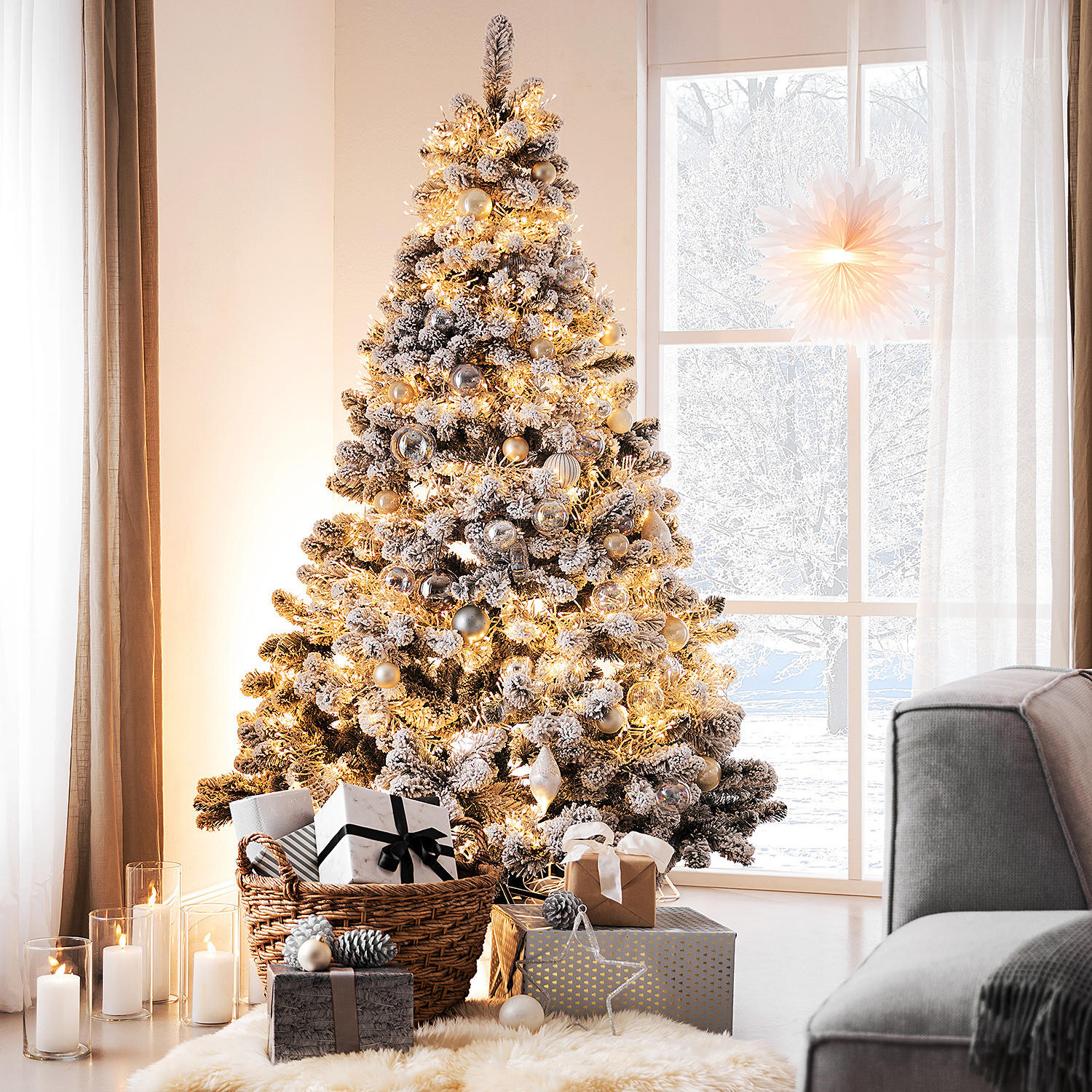 WEIHNACHTSBAUM Tree Of The Month - Grün, Kunststoff (210cm) - Butlers