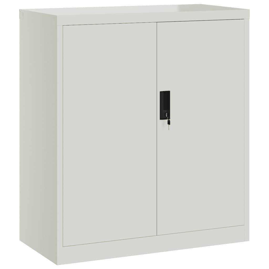 vidaXL Aktenschrank Hellgrau 40x90x79 cm