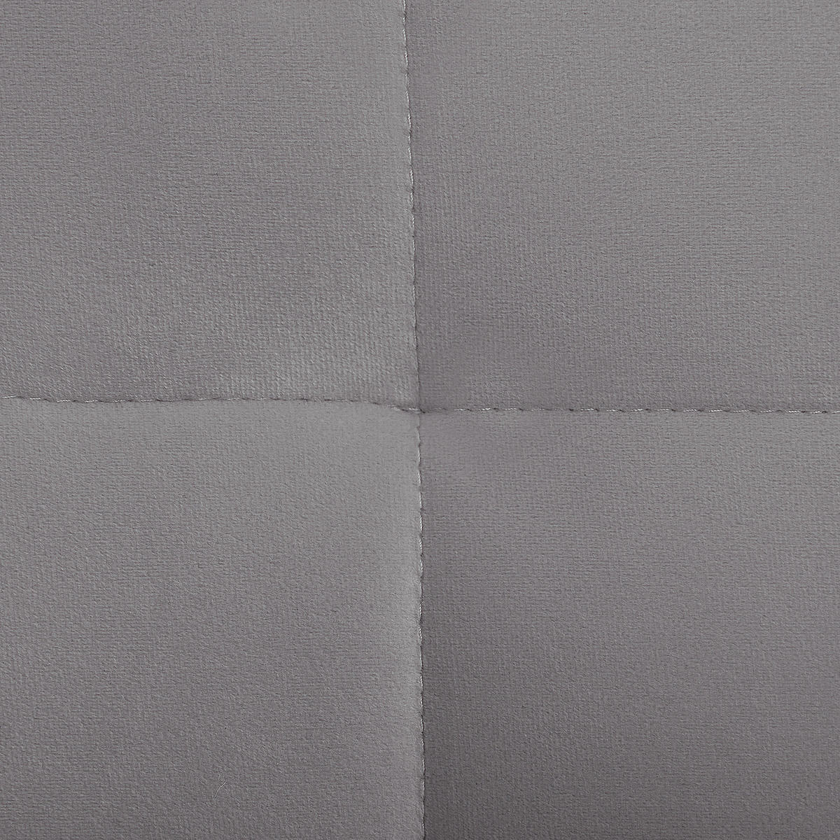3-SITZER-SOFA Samtstoff Grau Frederica - Hellgrau, Textil (200/77/80cm) - Beliani