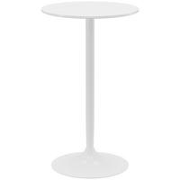 BARTISCH, MDF, Stahl, Weiß - Weiß, Kunststoff (60/102/60cm) - HOMCOM