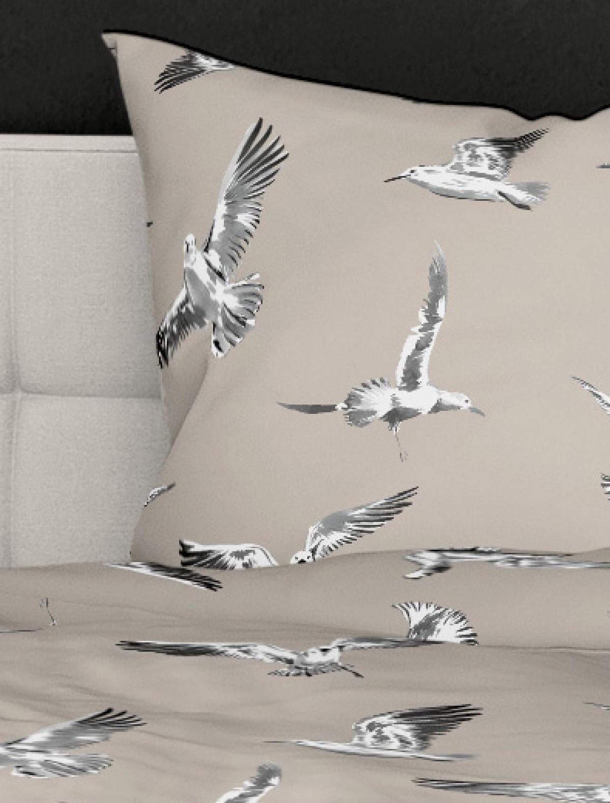 BETTWÄSCHE Seersucker 3984 - Braun, Textil (135/200cm) - Bierbaum