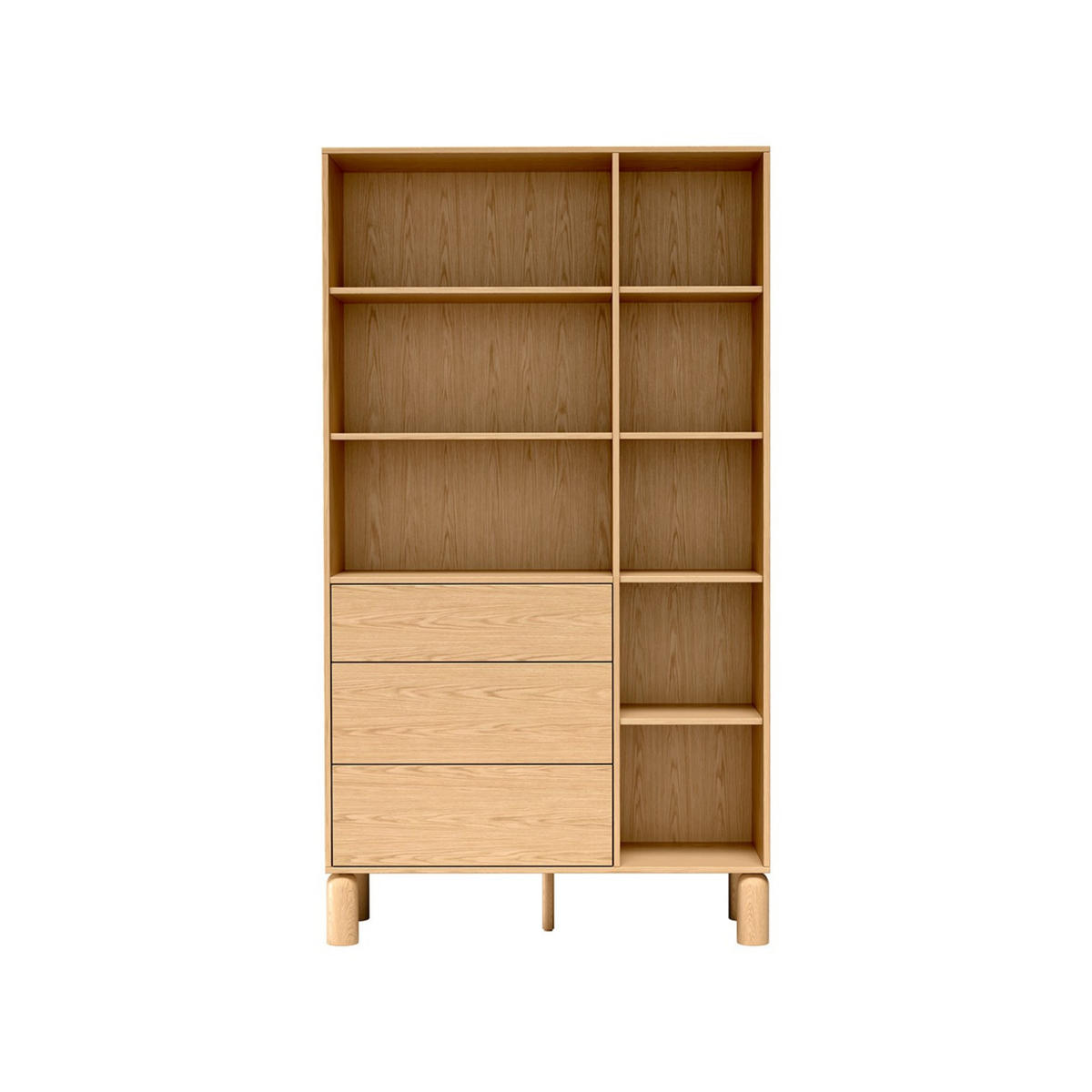 REGAL Sanden SN-8 110 x 197 x 40,6 cm Eiche Bookmatch - Eichefarben, Holz/Holzwerkstoff (110/197/40.6cm) - Koseto