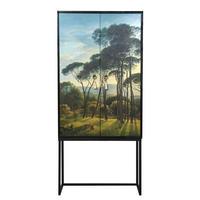 SCHRANK-SIDEBOARD aus MDF mit Wald-Druck ALVA HENDRICK - Multicolor, Holzwerkstoff (75/165/45cm) - RNT By Really Nice Things