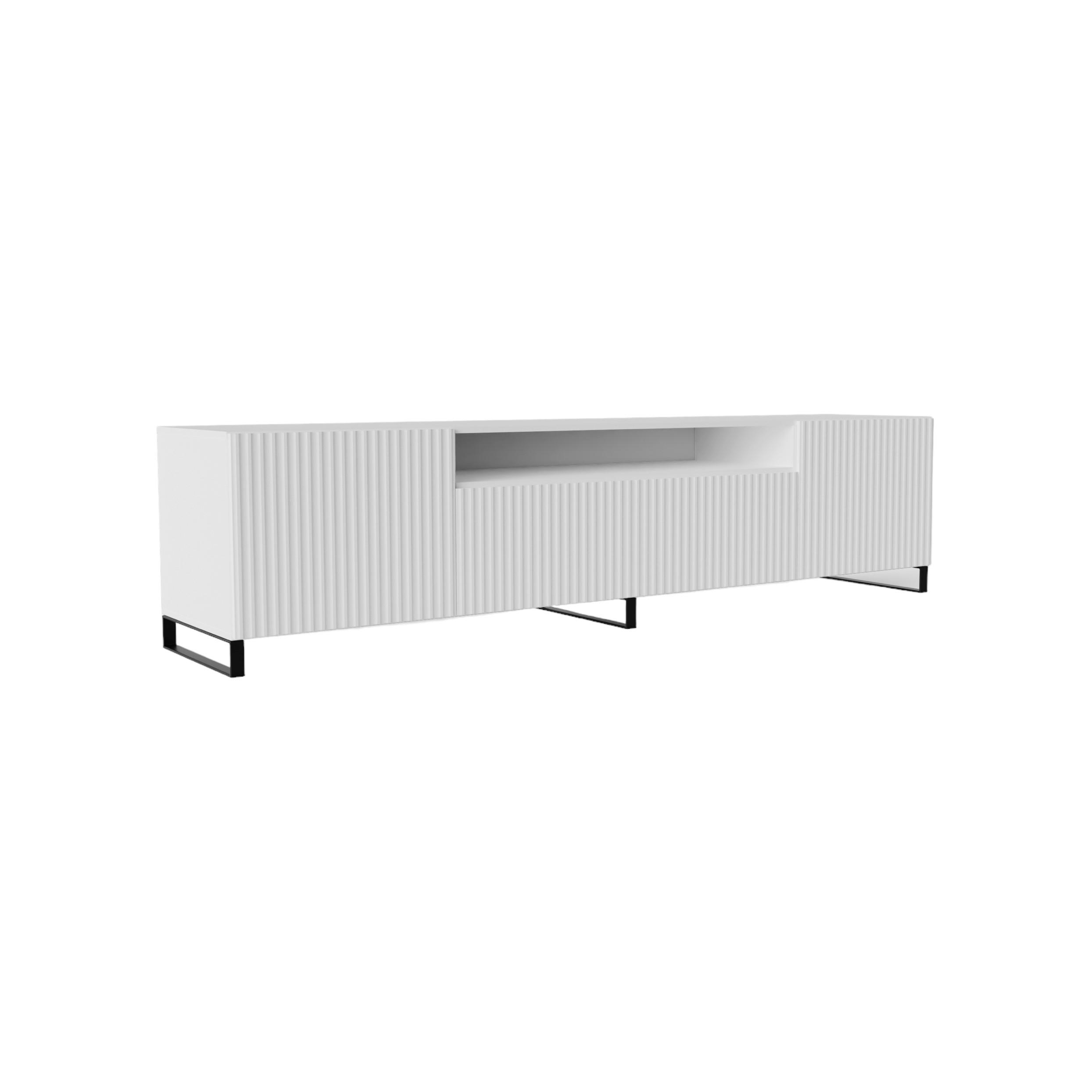 TV-SCHRANK Noe III 200 cm, dreitürig, weiß - Weiß, Kunststoff (200/53/41cm) - Margaret Hadas24