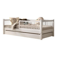 KOJENBETT 90x200 Keeley Buche Weiß Holz Schublade Komfort Stabil - Weiß, Holz (90/200cm) - 58aufmkessel