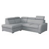 ECKSOFA Oslo 2rRLXp, Seite: Links LXP+R+2R - Silberfarben/Hellgrau, Holz/Textil (250/200cm) - MIRJAN24