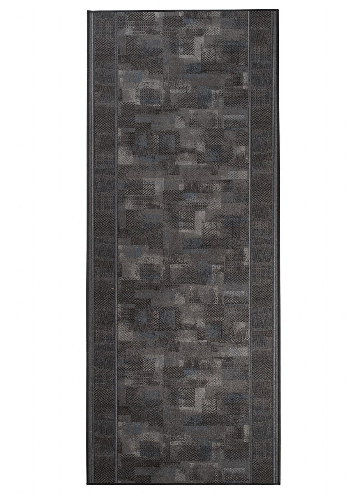 TEPPICHLÄUFER Anti-Rutsch Anthrazit rutschfest Gummiunterlage 67/1100 cm - Anthrazit, Textil (67/1100cm) - Tapiso