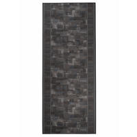 TEPPICHLÄUFER Anti-Rutsch Anthrazit rutschfest Gummiunterlage 67/1100 cm - Anthrazit, Textil (67/1100cm) - Tapiso