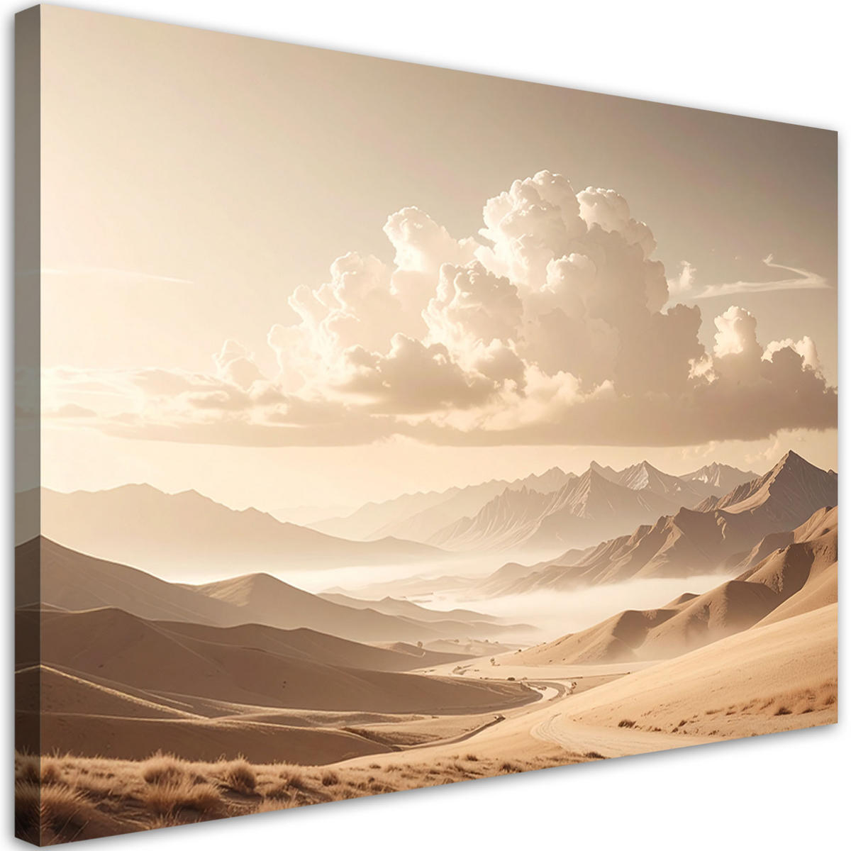 LEINWANDBILD Landschaften 120x80cm - Beige, Textil (120/80cm) - Feeby