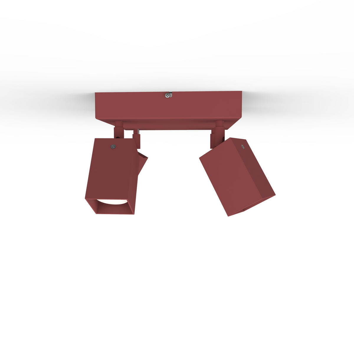 DECKENLEUCHTE - Rot, Metall (25/25/18cm) - Lumicom