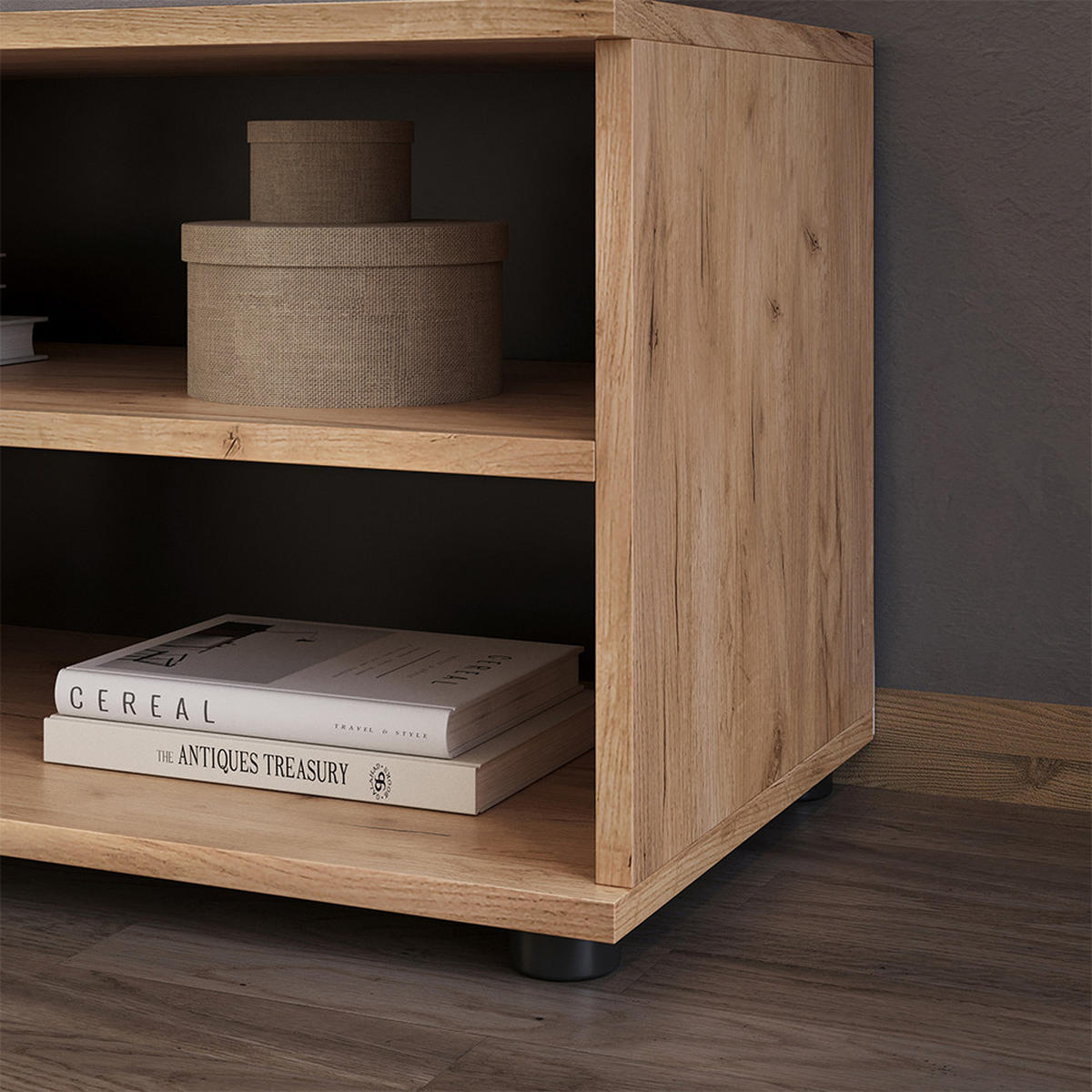 Honigeiche/Anthrazit, Holzwerkstoff (70.8/38.9/35.3cm) - Vicco