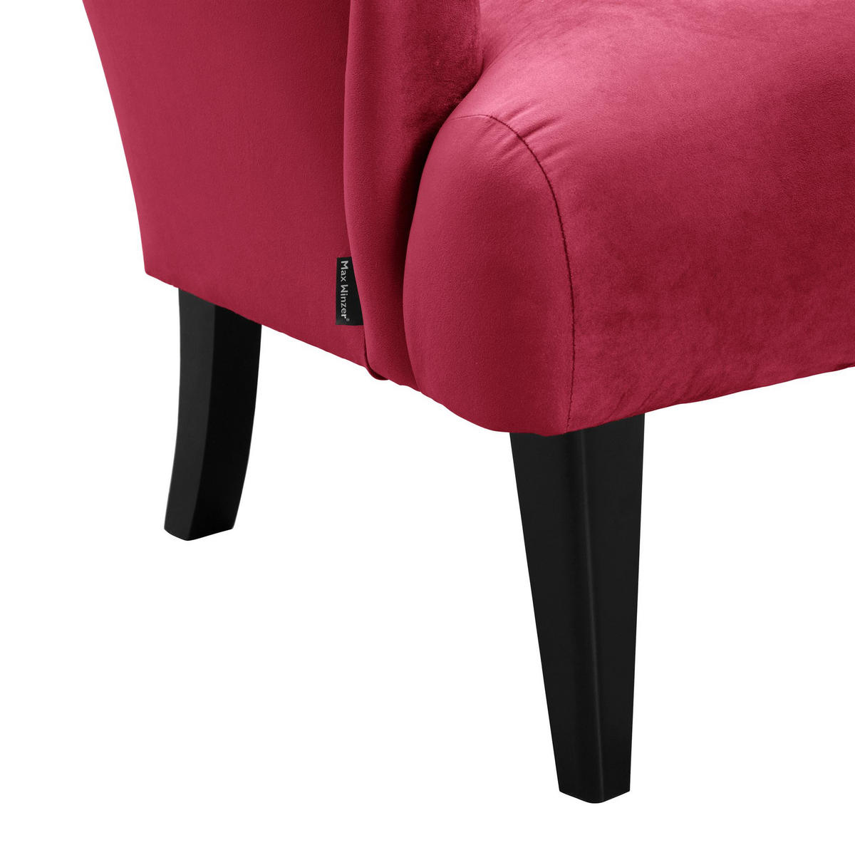 SESSEL Kayley Samtvelours rot - Rot, Kunststoff (71/97/82cm) - 58aufmkessel