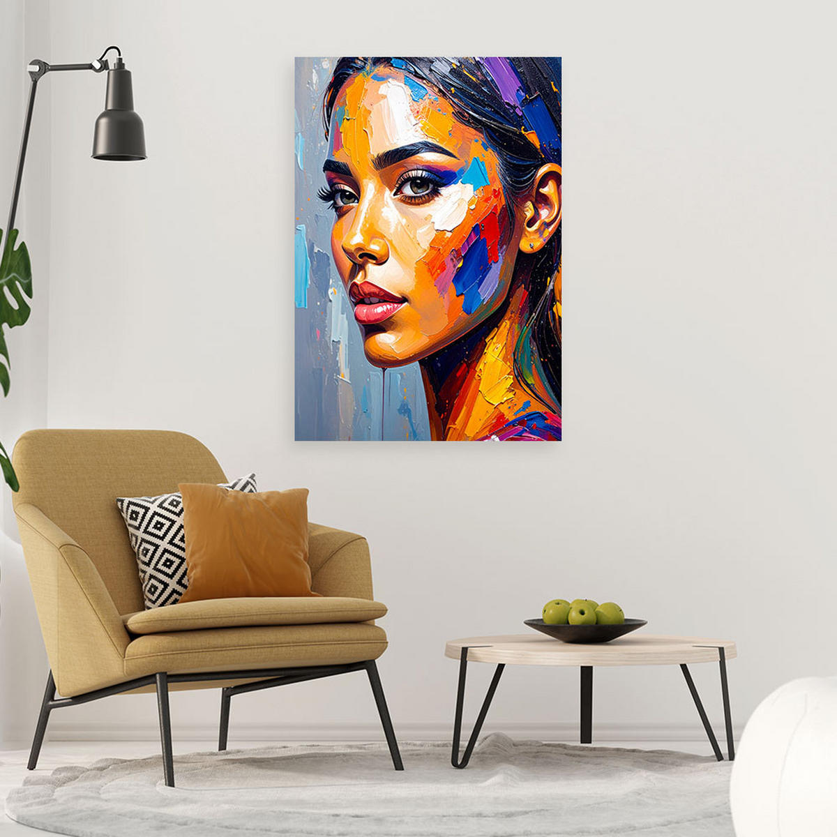 LEINWANDBILD Menschen & Charaktere 40x60cm - Multicolor, Textil (40/60cm) - Feeby