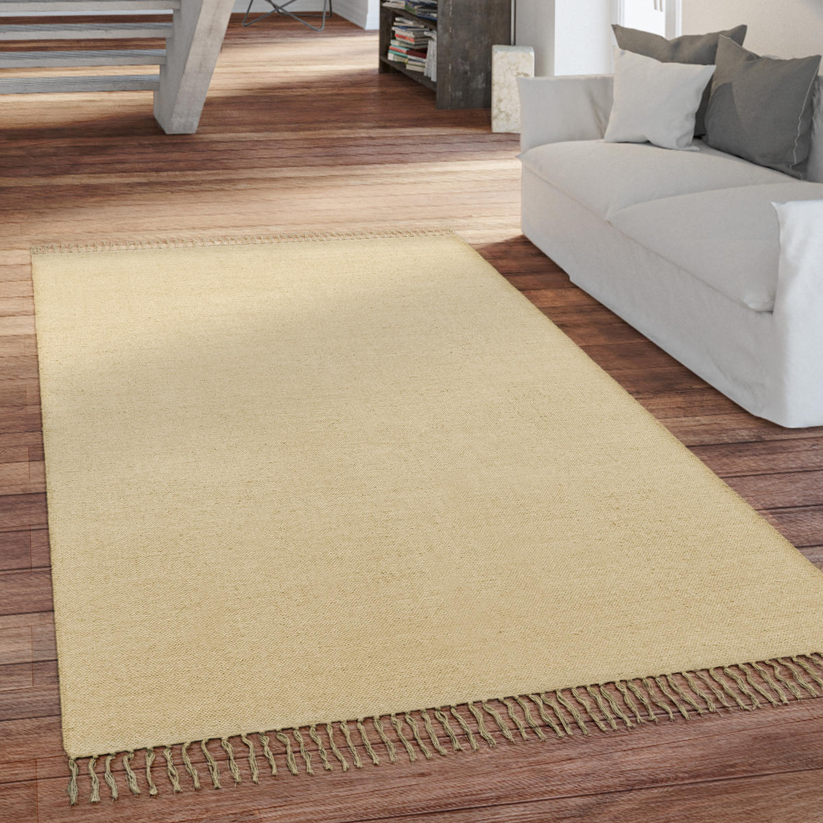 KURZFLORTEPPICH 120/160 cm Summer Breeze 350 - Creme, Textil (120/160cm) - Paco Home