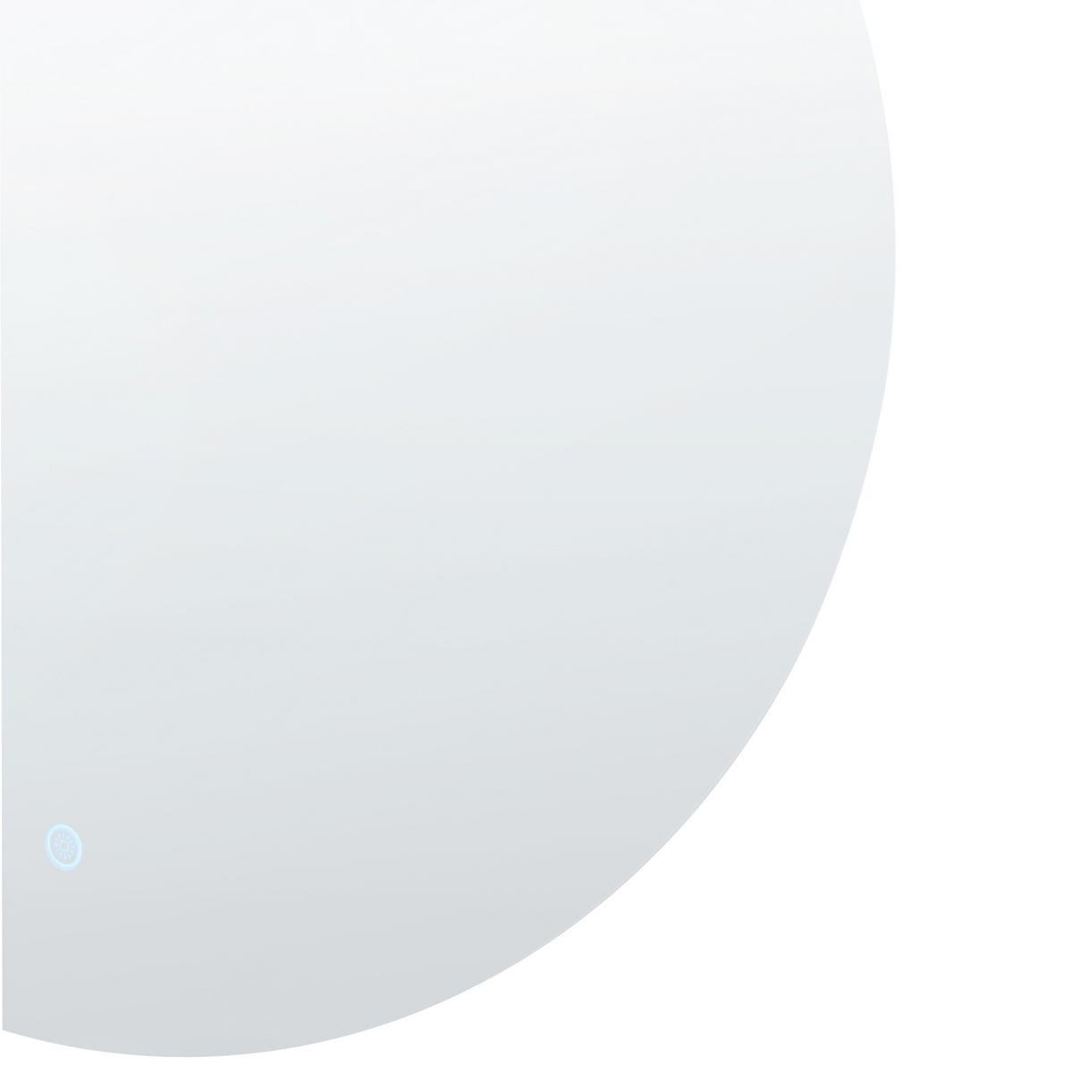 OGLINDĂ DE BAIE CU LED 107/90 cm argintie Anost - argintiu, sticlă (107/90/4cm) - Beliani