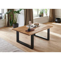 COUCHTISCH SESSA - Beige/Schwarz, Holz/Metall (80/120/48cm) - SAM
