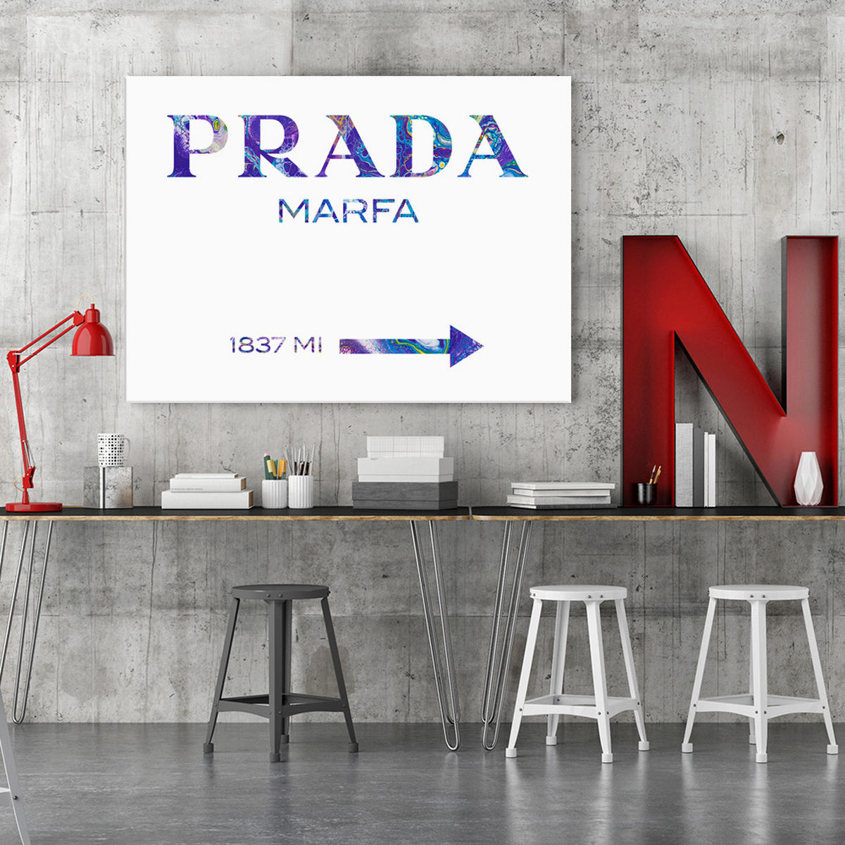 WANDBILD mit Wandbildunterschriften lila - Lila, Textil (60/40cm) - Feeby