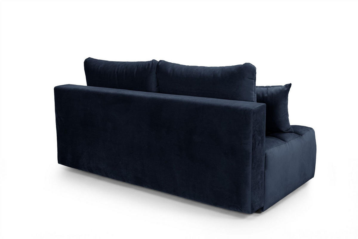 SCHLAFSOFA Nina - Dunkelblau, Holzwerkstoff/Textil (200/96/107cm) - Fun Möbel