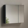 SPIEGELSCHRANK Schwarz 85/65/14,5 - Schwarz, Metall (85/65/14.5cm) - EMKE