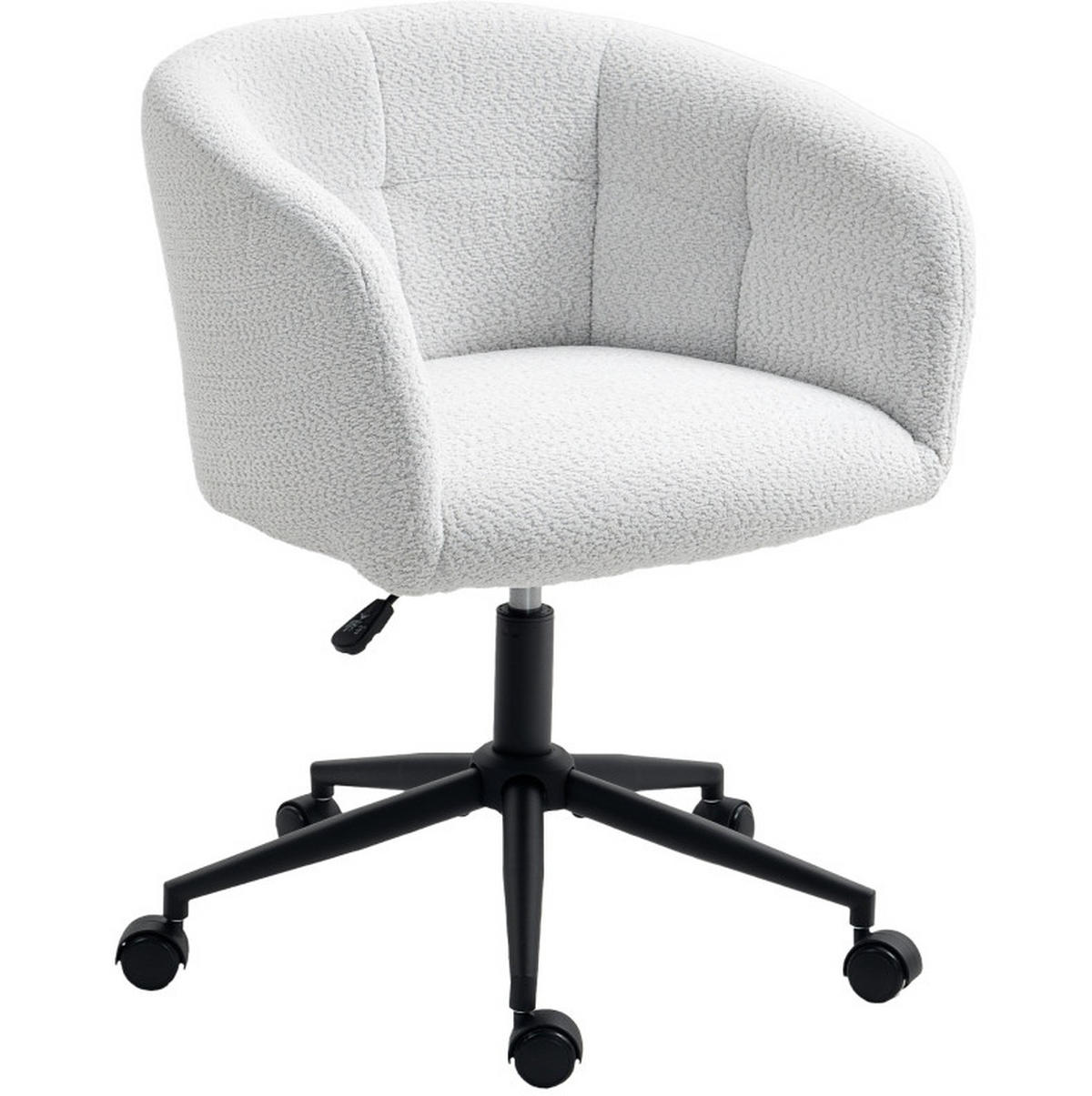 BÜROSTUHL höhenverstellbar 65 x 59 x 75-85 cm Cream White - Weiß, Kunststoff (59/85/65cm) - Meubliv