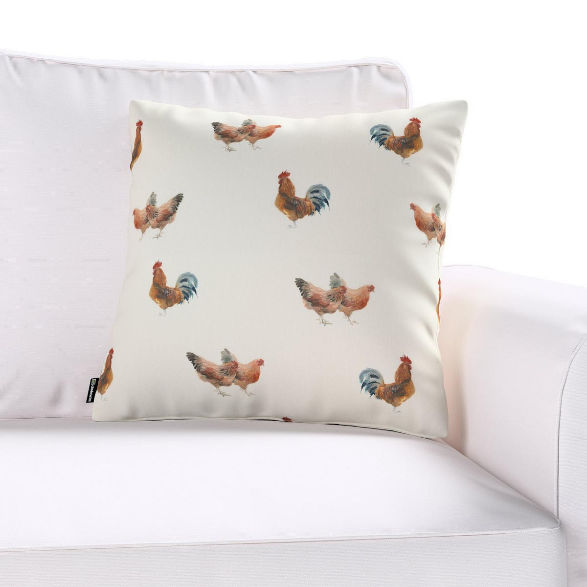 KISSENHÜLLE Flowers beige, 43x43 cm - Multicolor, Textil (43/43cm) - Dekoria