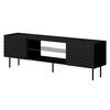 TV-LOWBOARD Lucca 180 2D EF - Schwarz, Holz/Holzwerkstoff (181/59/40cm) - MIRJAN24