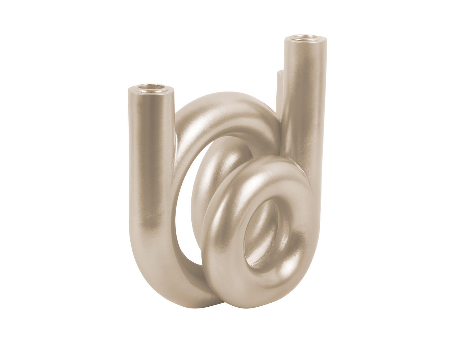 KERZENSTÄNDER Rings für 3 Kerzen - Goldfarben, Kunststoff (12/20/18cm) - Present Time