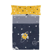 BETTWÄSCHE 2er-Set teiliges starspace 180x270 cm mehrfarbig - Multicolor, Textil (180/270cm) - Happy Friday