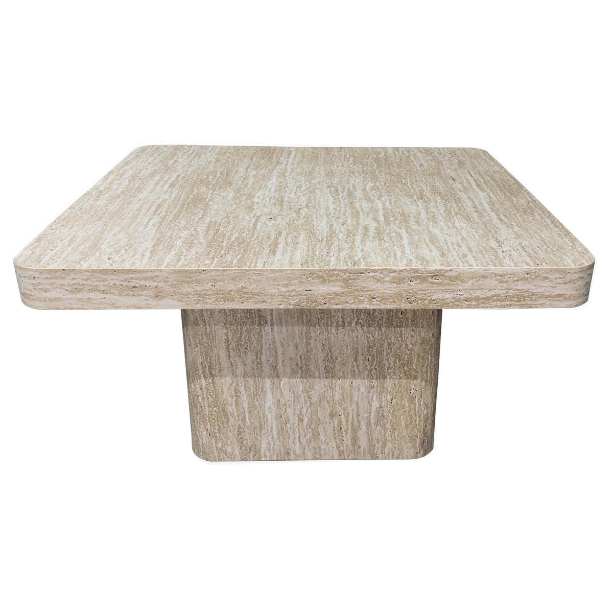 COUCHTISCH, Holzeffekt - Beige, Holz (80/80/45cm) - Oviala