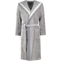 BADEMANTEL HERREN KAPUZE LUXURY HOME 5841 STEIN - 37 - Grau, Textil (Mnull) - Cawö