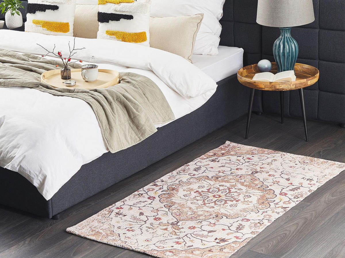 KURZFLOR-TEPPICH Kattakkada 150/80 cm - Beige, Kunststoff (80/150cm) - Beliani